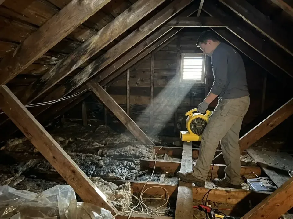 attic-water-damage-drying-proc-007 — frequently asked questions, Emergency Water Extraction & 24/7 Flood Response in Claremo…